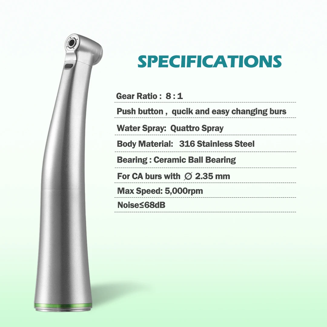 NSK Ti-Max Z10L 16:1 Winkelstück mit Licht 4:1/8:1/16:1 Dental Contra Angle Handpiece Fiber Optic Quattro Spray Polishing Tools