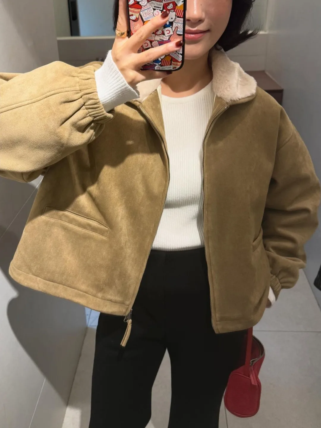 ファイオナブルレトロスプライスラムファーカラー暖かいアウターウェア女性の冬の新しいSle多用途トップ韓国ルーズフィットポリエステル