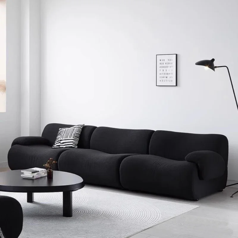 Pop Create Designer Living Room Sofas Modern Floor Lazy Living Room Sofas Light Luxury Comfortable Nordic Muebles Trendy Furnitu