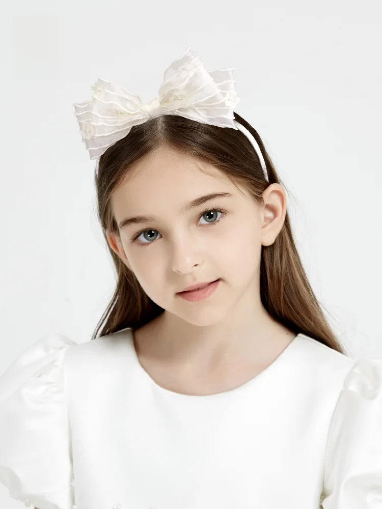 スイートプリンセス-ヘアバンド-蝶結び付き-女の子用-ピンク-子供用アクセサリー-かわいいヘッドバンド-髪飾り-dainei