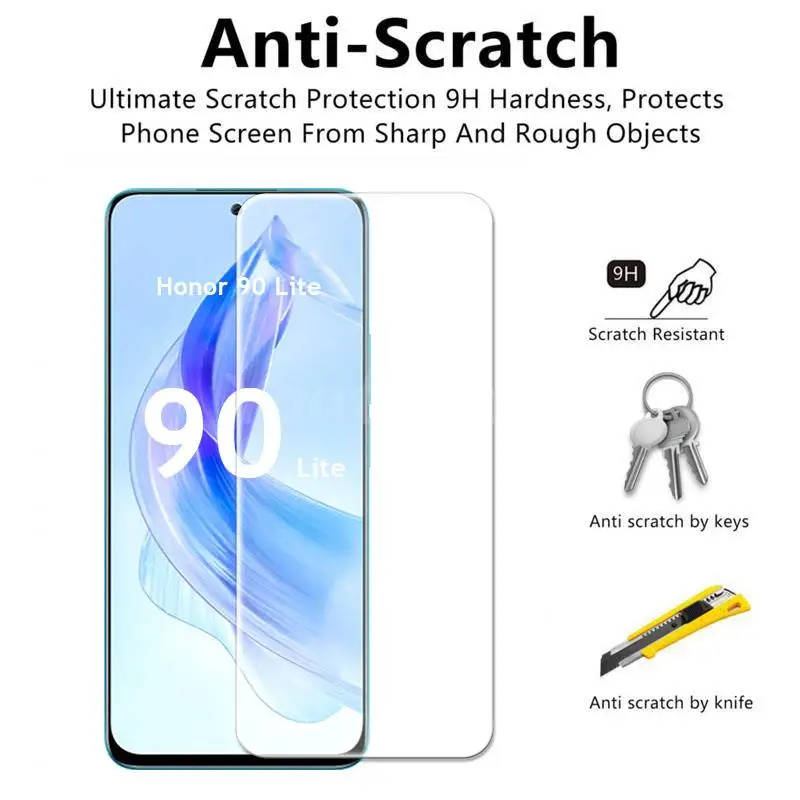 For Honor 90 Lite Glass Honor 90 Lite Tempered Glass Screen Flim 9D Camera Protector Flim Honor 90 Lite Glass