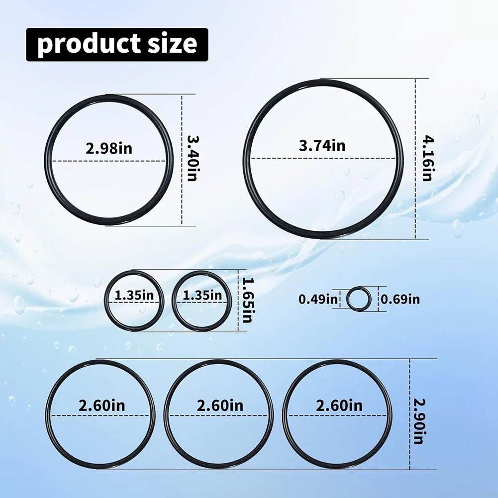 Leak Repair Kit As Show O-Ring Seal Kit Comprehensive Coverage Easy Installation Full Set O-Rings High Temperature Resistance