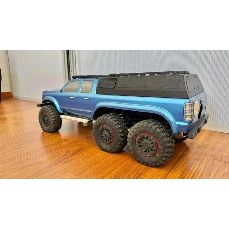 3D Printed Australian-Style Cargo Bed for CROSSRC EMO AT6 1/10 RC Crawler Pickup — No-Drill Bolt-On to Stock Roll Bar Holes