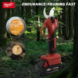 Milwaukee-Compact Elétrica Cordless Jardim Poda Tesoura, Brushless Tesoura, Fruit Tree, Bonsai Ferramenta Elétrica para 18V Bateria