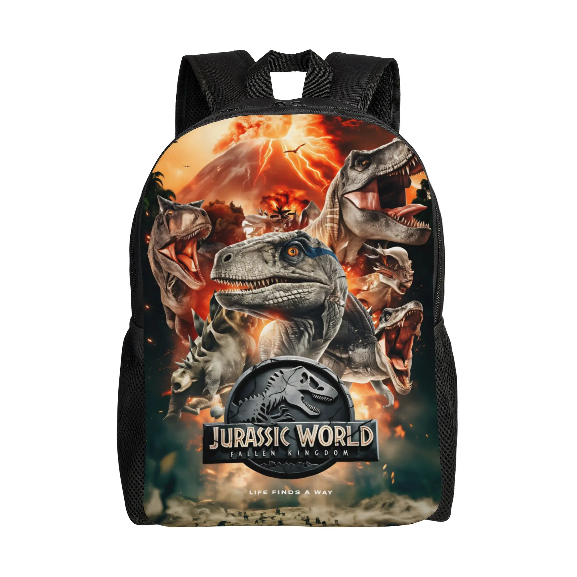 

Jurassic Rebirth Dinosaurs Attack World Backpack Harajuku Dinosaur 3D Print School Student Bookbag Anime Laptop Daypack