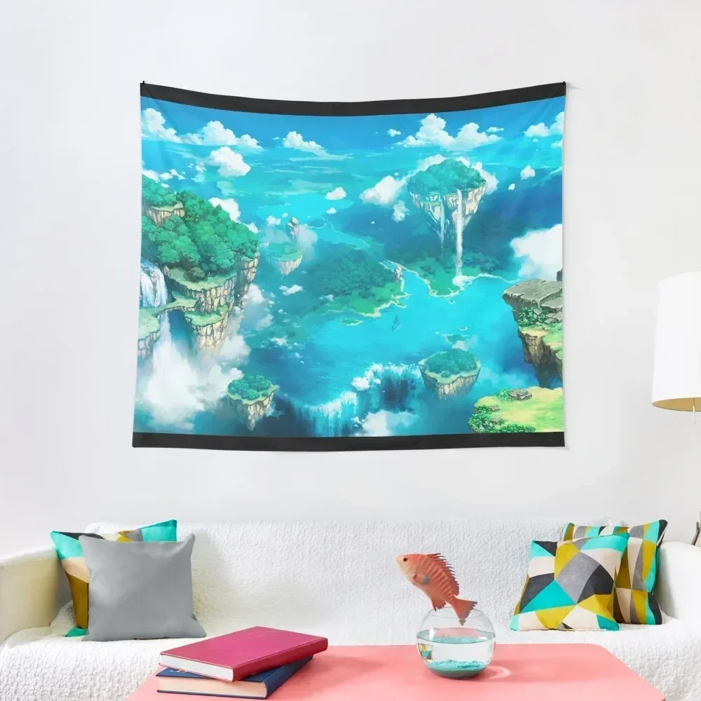 

Anime Floating Islands Tapestry Room Decoration Aesthetic Carpet On The Wall Home Decor Accessories Wall Decor Hanging Tapestry
