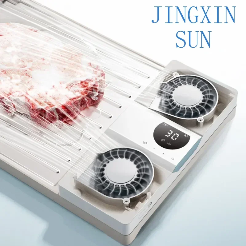 Kitchen Multifunction Electric Meat Chicken Fish Steak Fast Quick Aluminum Thawing Tray for Defrosting Frozen Food