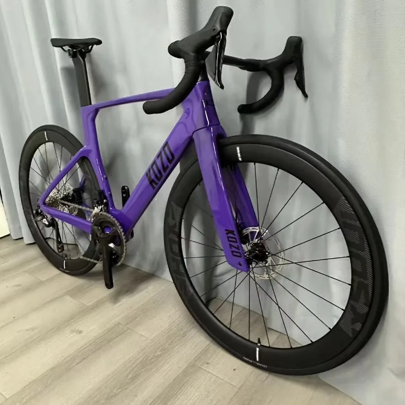 R7170 24 Speed Full Carbon Road Bike Carbon Wheels Integrated Handlebar Disc Brake T47 BB Racing Bicycle Professional Cycling