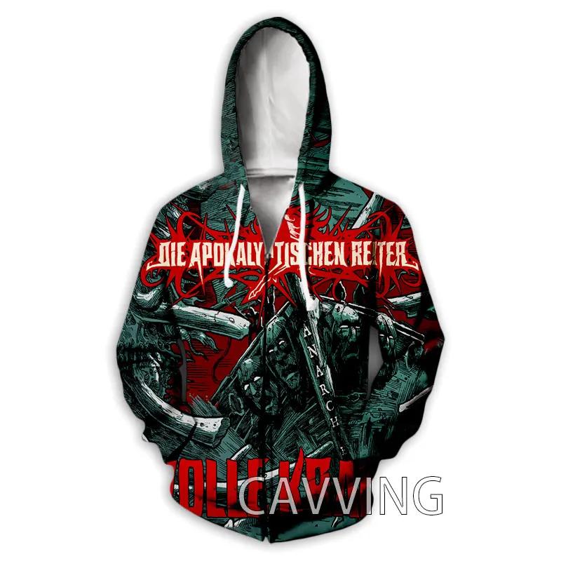 

CAVVING 3D Printed Die Apokalyptischen Reiter Zipper Hoodies Zip Hooded Sweatshirt Harajuku Hoodie Sweatshirt for Men/women