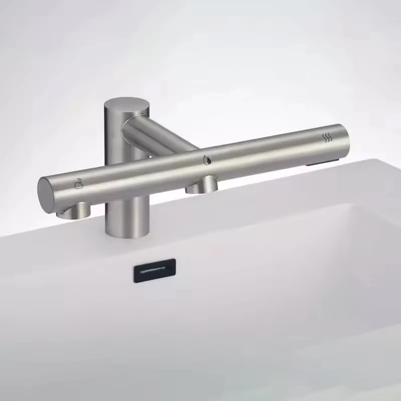 صنبور حوض الحمام + مجفف اليد + ماء + صابون 3 - في - 1 مستشعر تلقائي