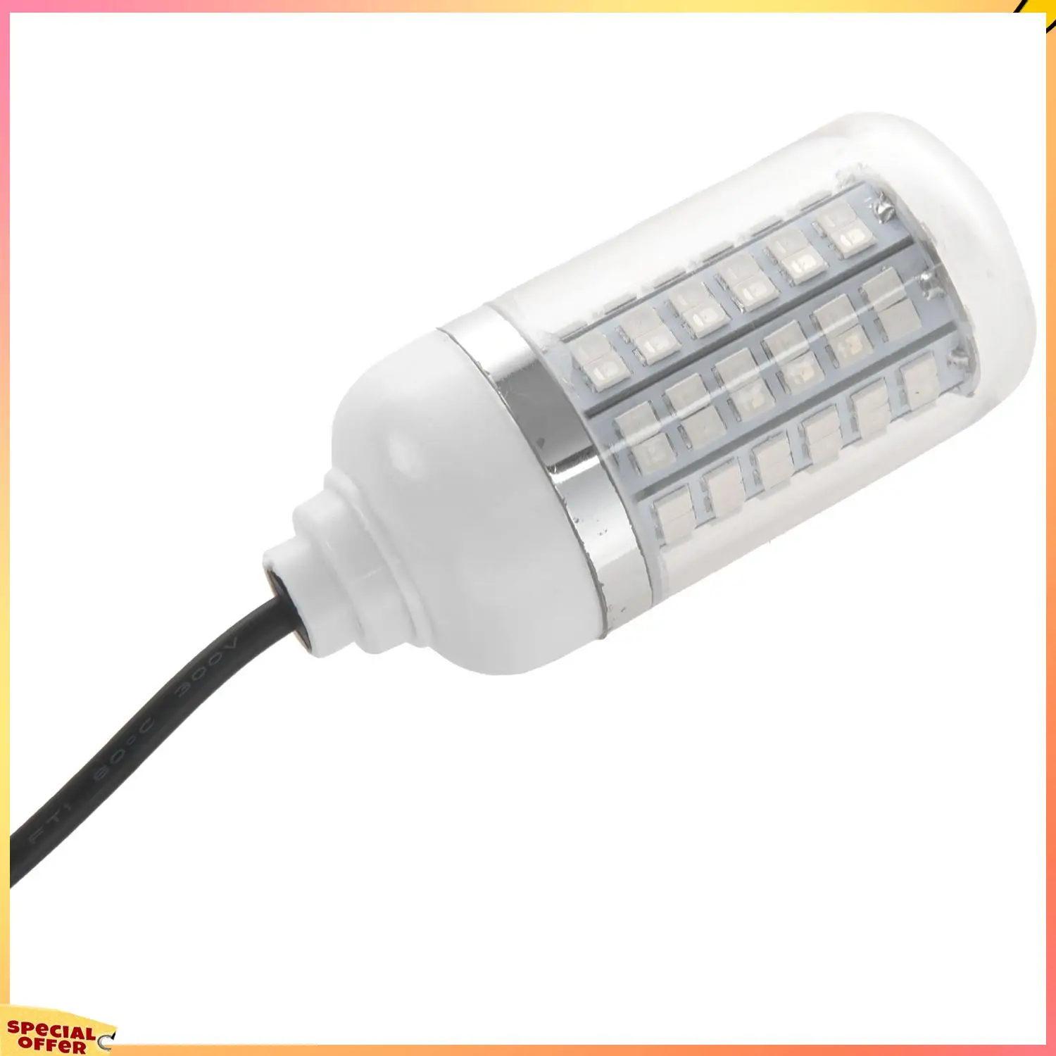 

ABFI 4X 12V Fishing Light Green 108Pcs LED Underwater Fishing Light Lures Fish Finder Lamp Attracts Prawns Squid Krill