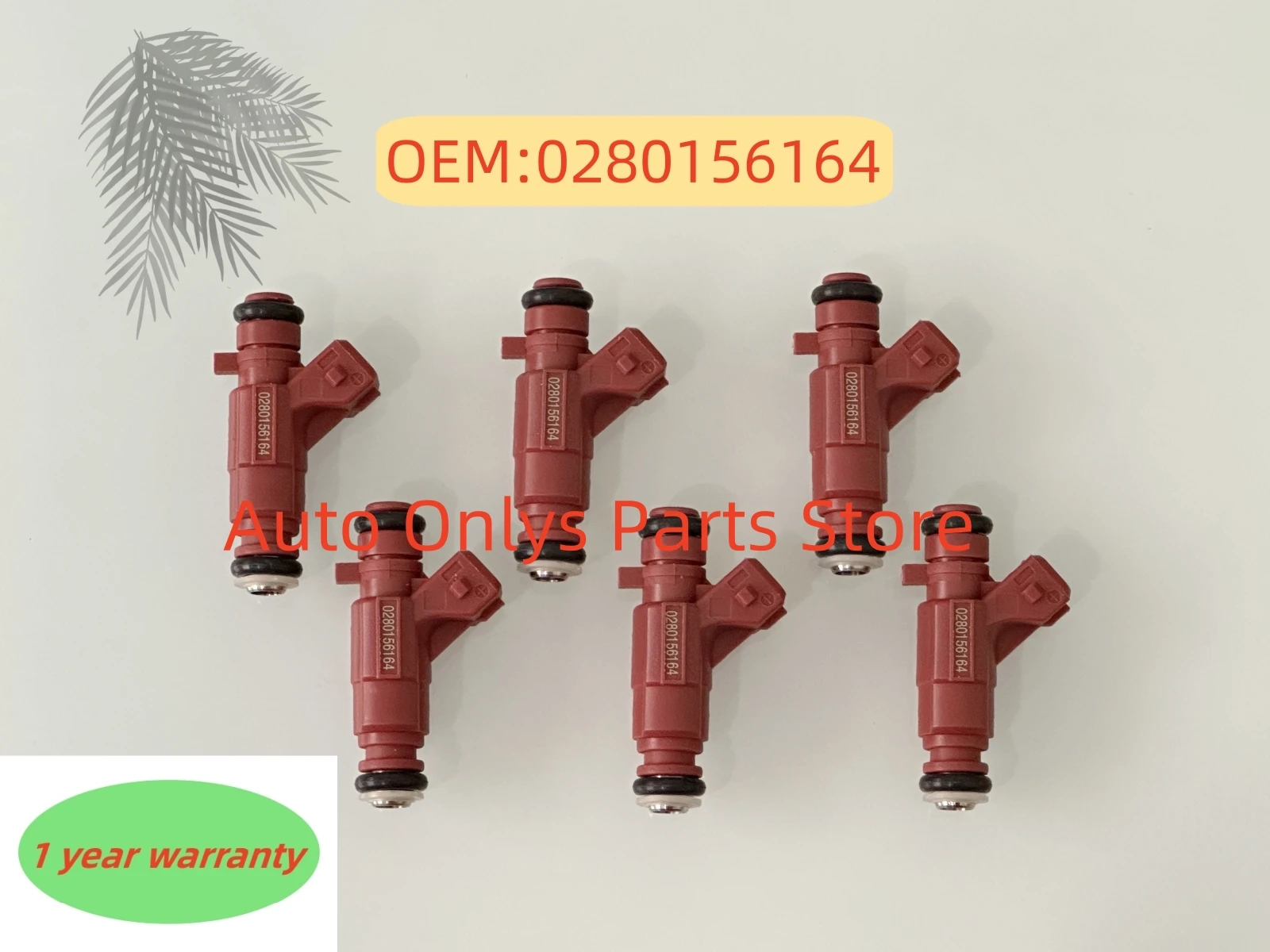 

6pcs 0280156164 Fuel Injector Nozzle High quality car accessories For Honda Jazz II 1.4L 2003-2008 16450-PWH-M01 16450PWHM01