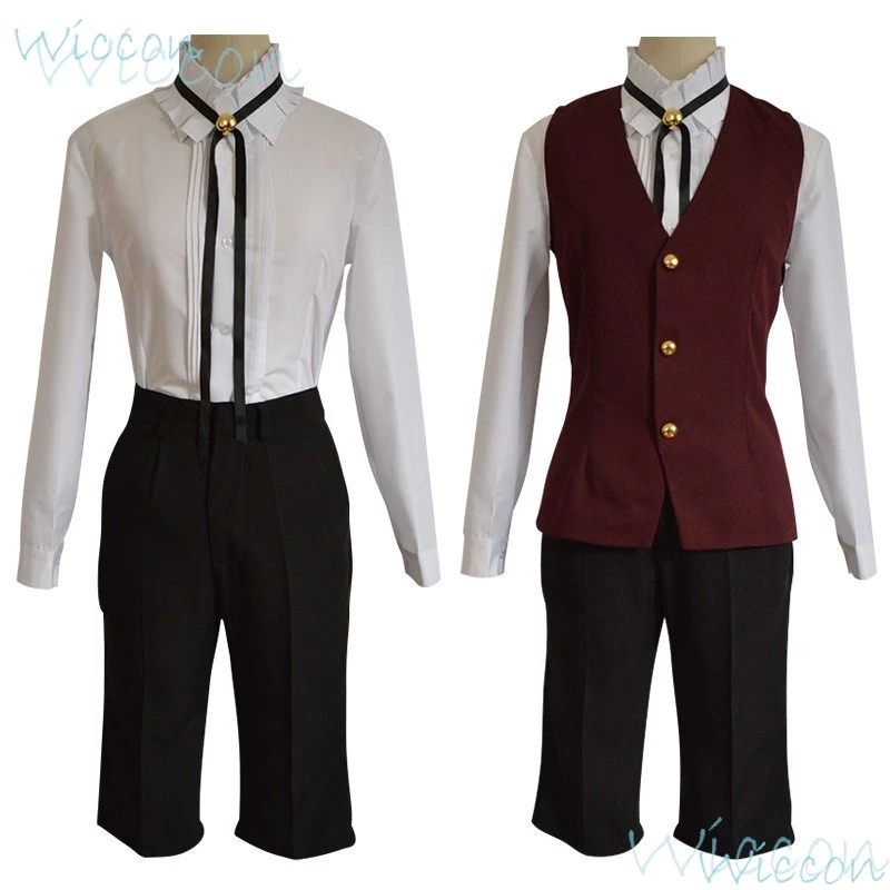 Anime Sakamaki Kanato Cosplay Kostüm Spiel Diabolik Liebhaber Schuluniform Perücke Requisite Set Halskette Party Rollenspiel Outfit für Männer