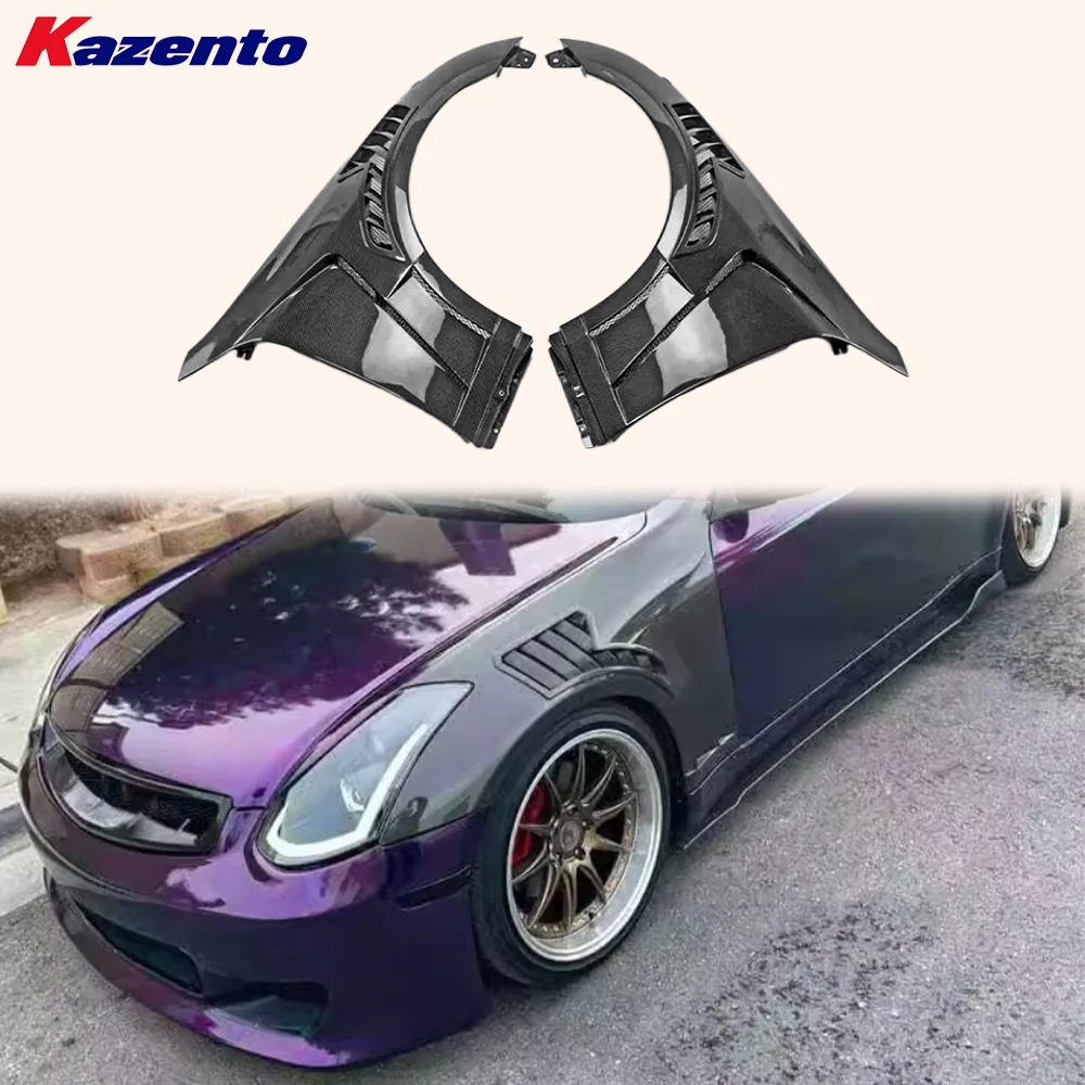 

For Infiniti G35 Coupe Only 2003-2007 Carbon EPA2 Style Front Side Fender Pair