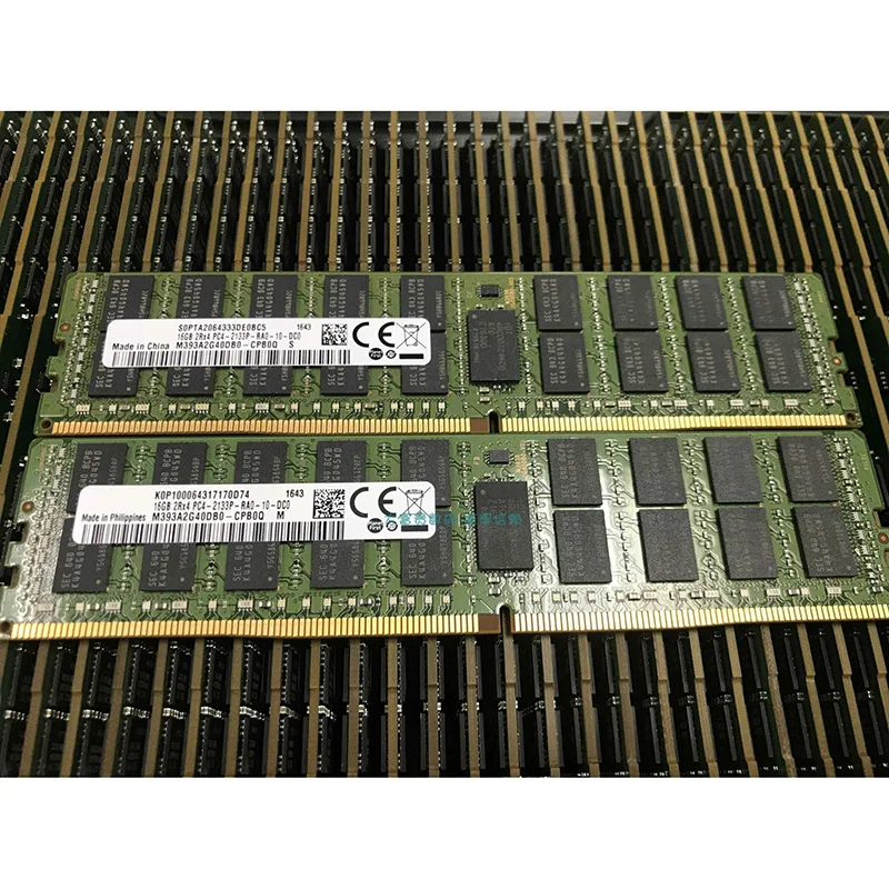 1PCS M393A2G40DB0-CPB/0Q/2Q/3Q 16G DDR4 PC4-2133P 2133 ECC REG Memória de servidor