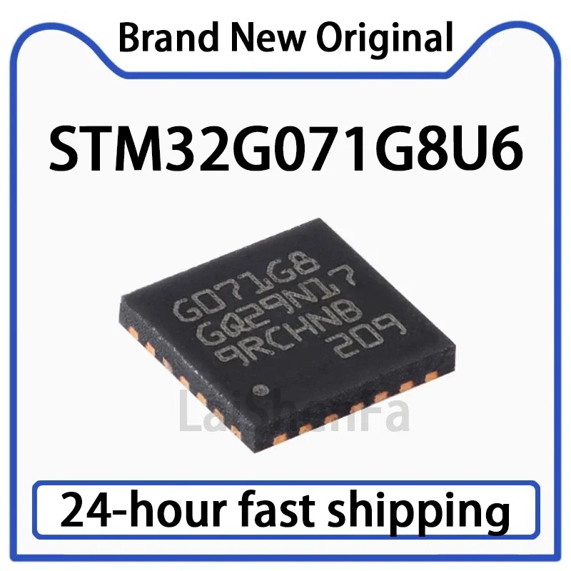 1 قطعة STM32G071G8U6 UFQFPN-28 ARM Cortex-M0 + 32 بت متحكم MCU الأصلي في المخزون