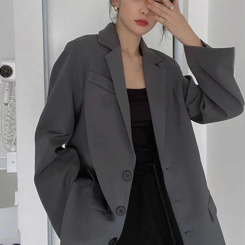 Blazer Donna Estate Abito da donna Doppio strato Vestibilità ampia Stile occidentale Oro Premium Protezione solare a tre bottoni Distintivo Fine Slash