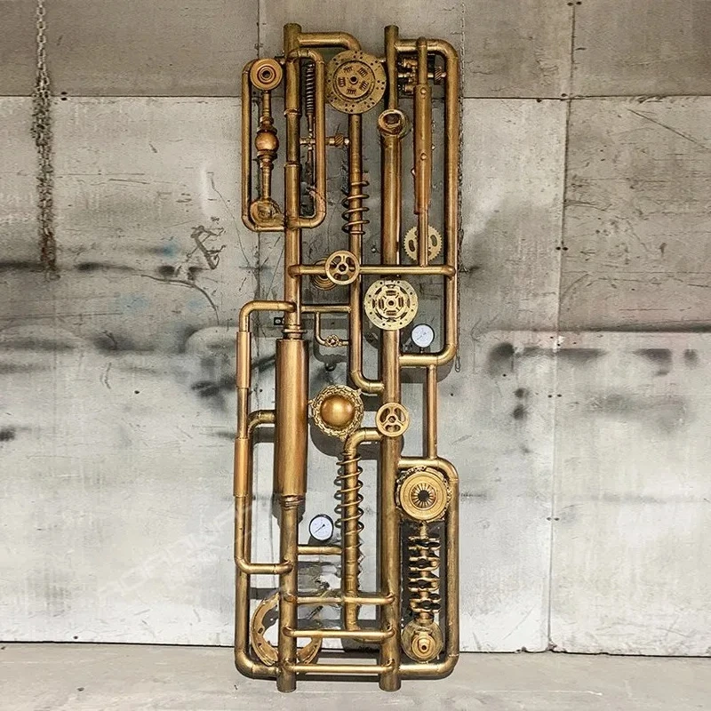 

Retro bar background wall industrial style decoration pendant creative personality wall decoration wall hanging wrought