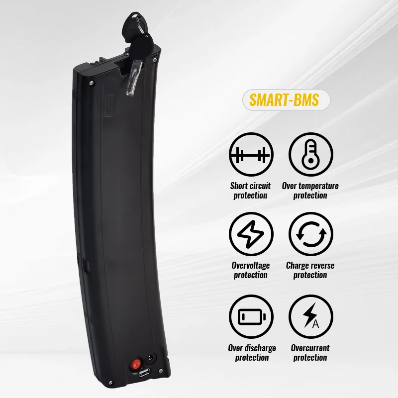 Scimitar Folding Bike battery 36volt Curved Shape Ebike Battery City Bike Batteria 36V  8.7Ah 9.6Ah 10.5Ah Carrera Crosscity