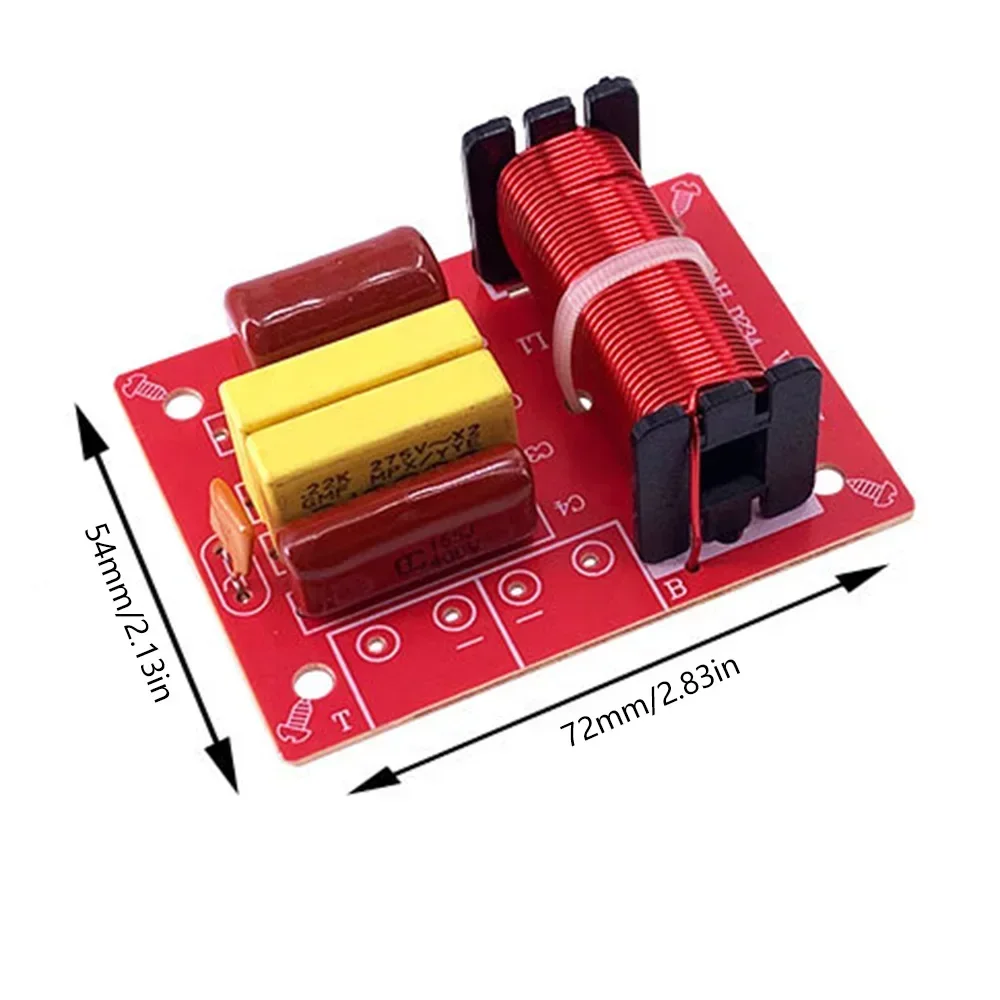Scheda divisoria di frequenza altoparlante a 2 vie 80W Modulo fai da te Distributore di frequenza filtro crossover audio Hi-Fi per bassi alti