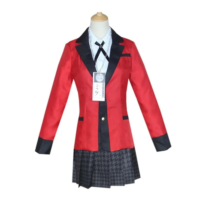 Костюмы для косплея аниме kakegurun, толстовки с капюшоном yomozole kakeguru, школьная форма, парик, костюм на Хэллоуин, платье для женщин и девочек