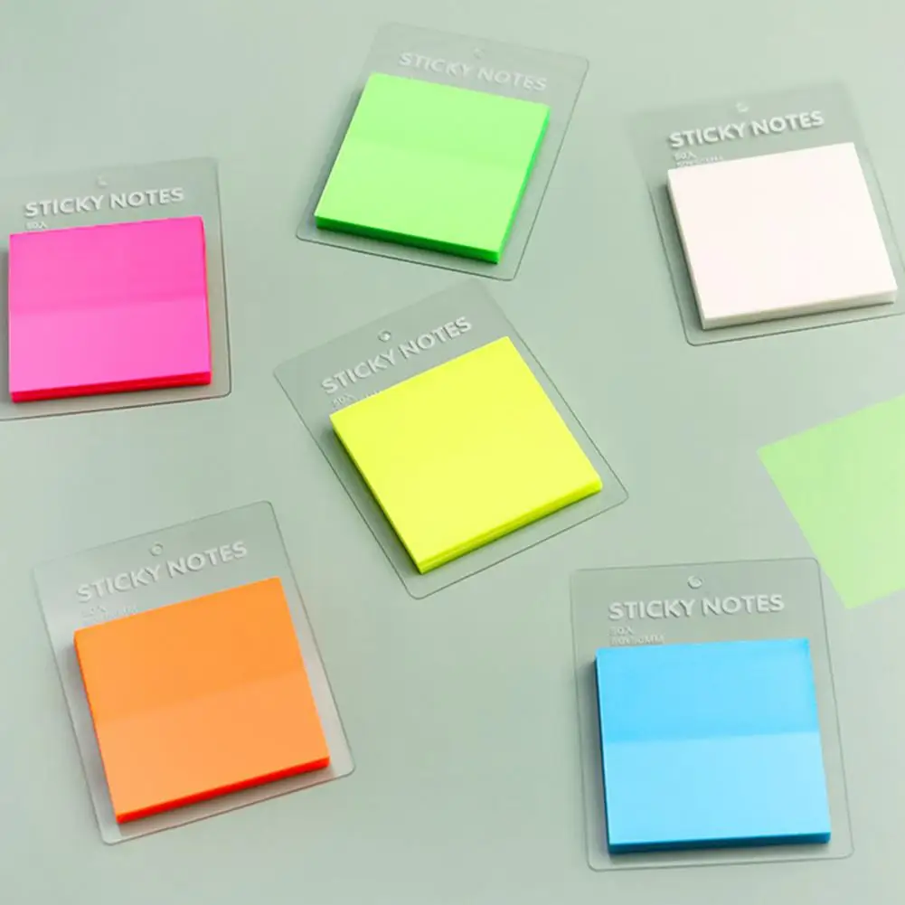 Compact 1 Set Fashion Easy Post Sticky Note Lightweight Notepad Sticker Self-adhesive   Stationery Supplies