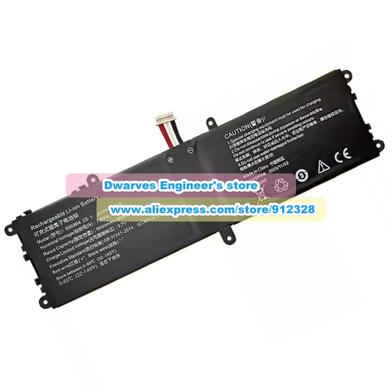 7.6V 5000mAh 38Wh Laptop Battery 5059B4-2S-1 For CHUWI GemiBook Pro CWI528