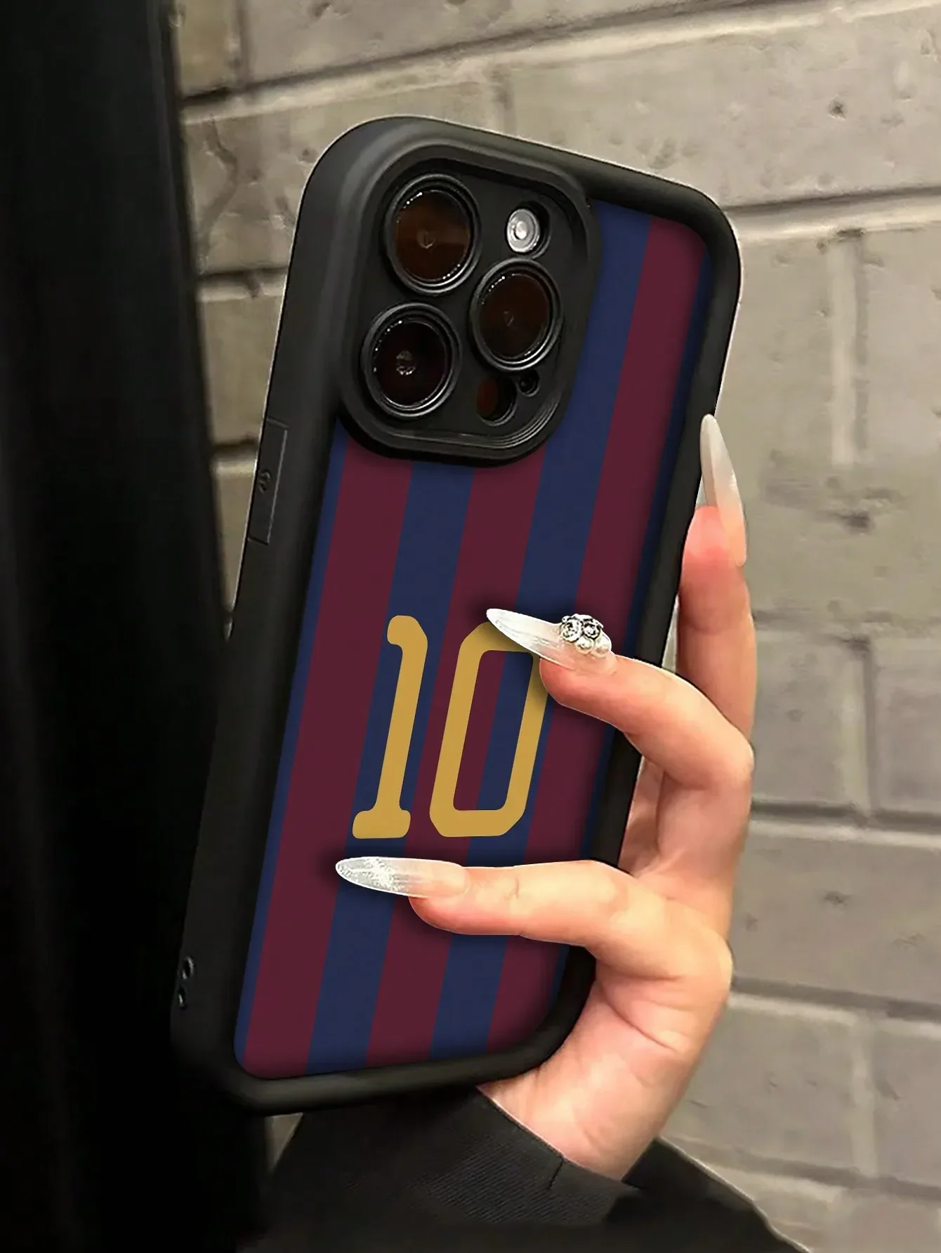 Funda protectora Simple para teléfono número 10 de estrella de fútbol para Iphone 15 14 Promax 13 12 11 Pro 7 8 Plus XR XS MAX