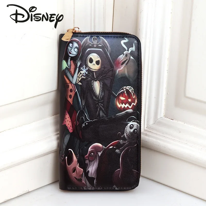 Disney Jack 2023 New Men's Wallet Fashion High Quality Large Capacity Zero Wallet Cartoon Cool Long Versatile Women's Wallet