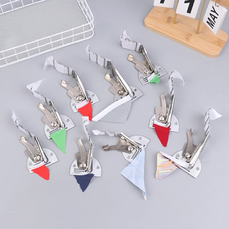 16-45mm Industrial Walking Foot Sewing Machine Wrapping Presser Foot Thick Material Pull Barrel Four Fold Tape Binder Attachment