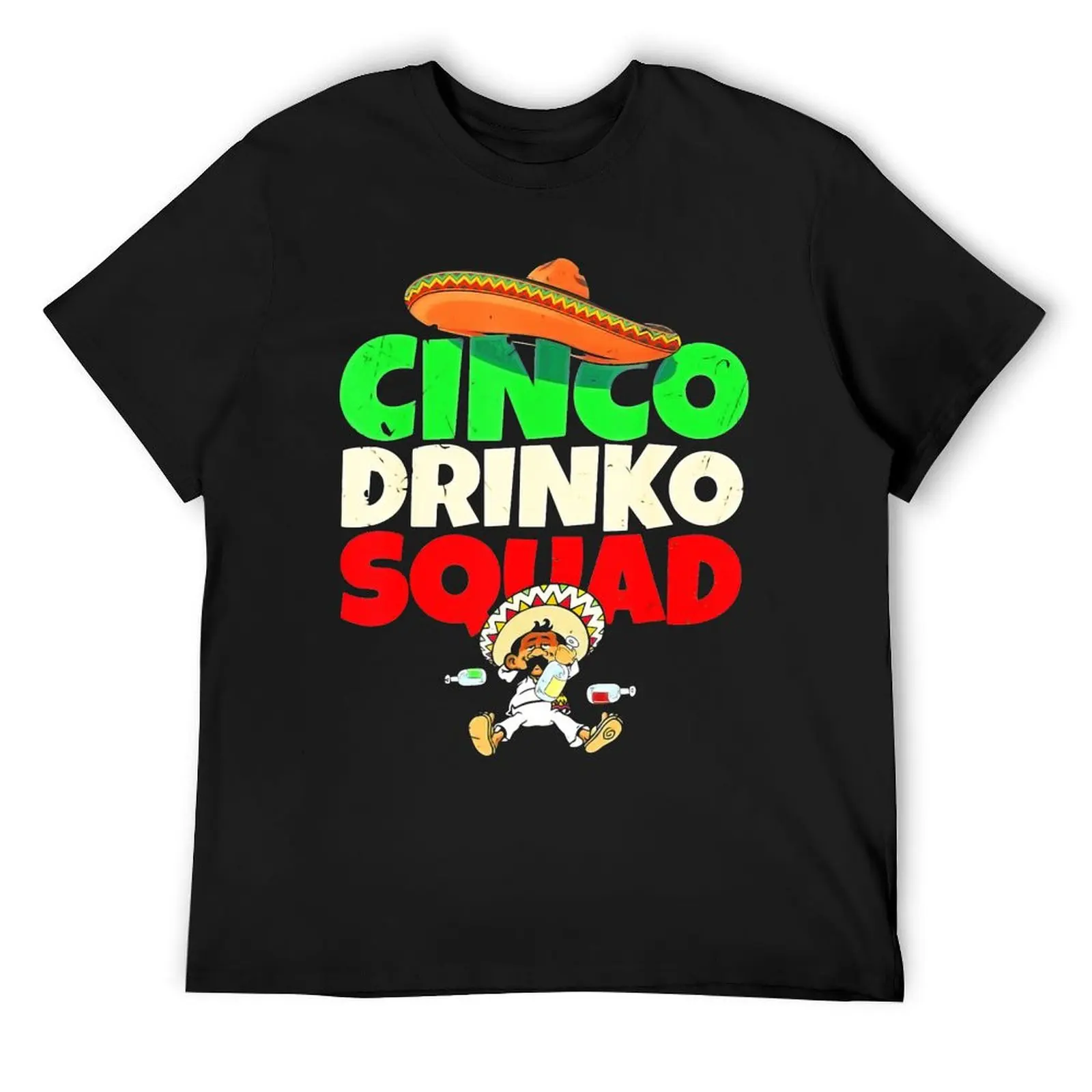 Cinco Drinko Squad Drinking Party Fiesta Funny Cinco de Mayo (1) T-Shirt graphic t shirts customizeds compression shirt men