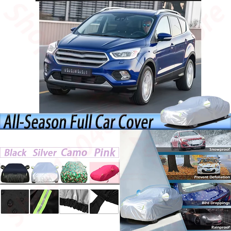 

Outdoor Waterproof Car Covers For Ford Kuga 2008-2021 SUV Anti UV Sun Rain Snow Fog Protection Cover Dustproof