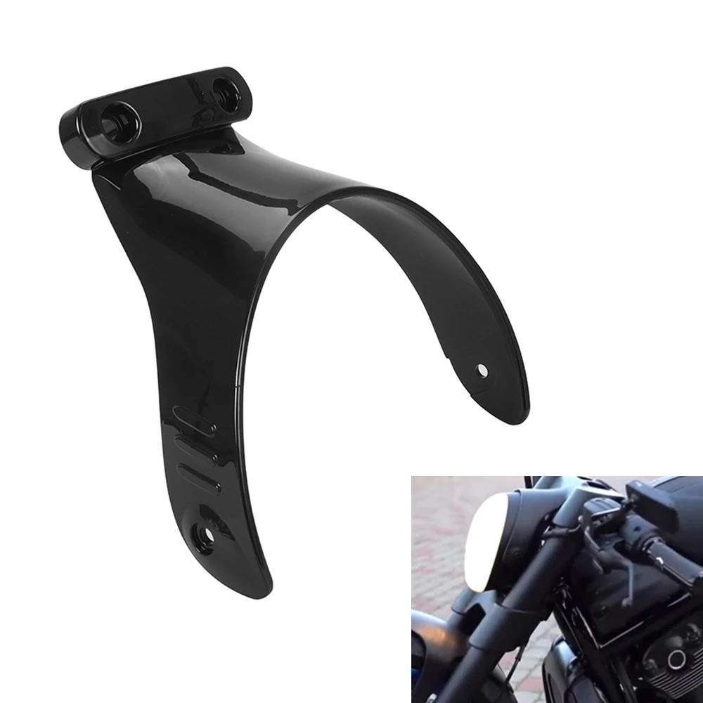 1pc Motorrad glänzend schwarz vordere Scheinwerfer halterung abs Kunststoff Scheinwerfer halterung für Harley V-Rod Muskel vrscf 2015-2018