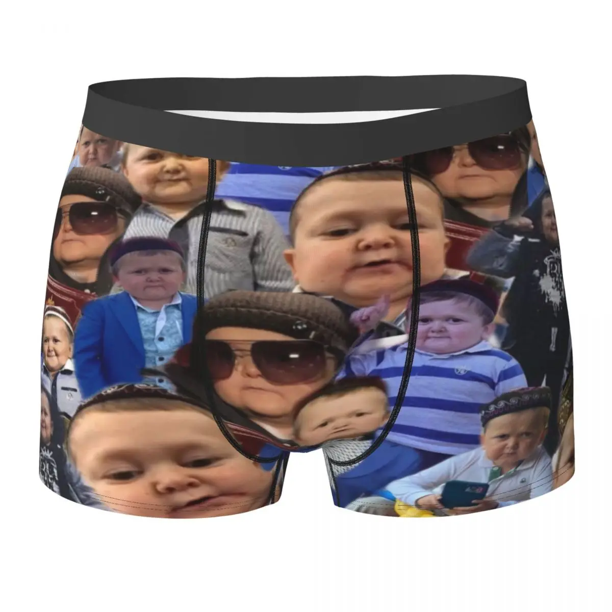 Boxer Underpants Shorts Hasbulla Collage Panties Men's Soft Underwear for Homme Man Boyfriend Gift