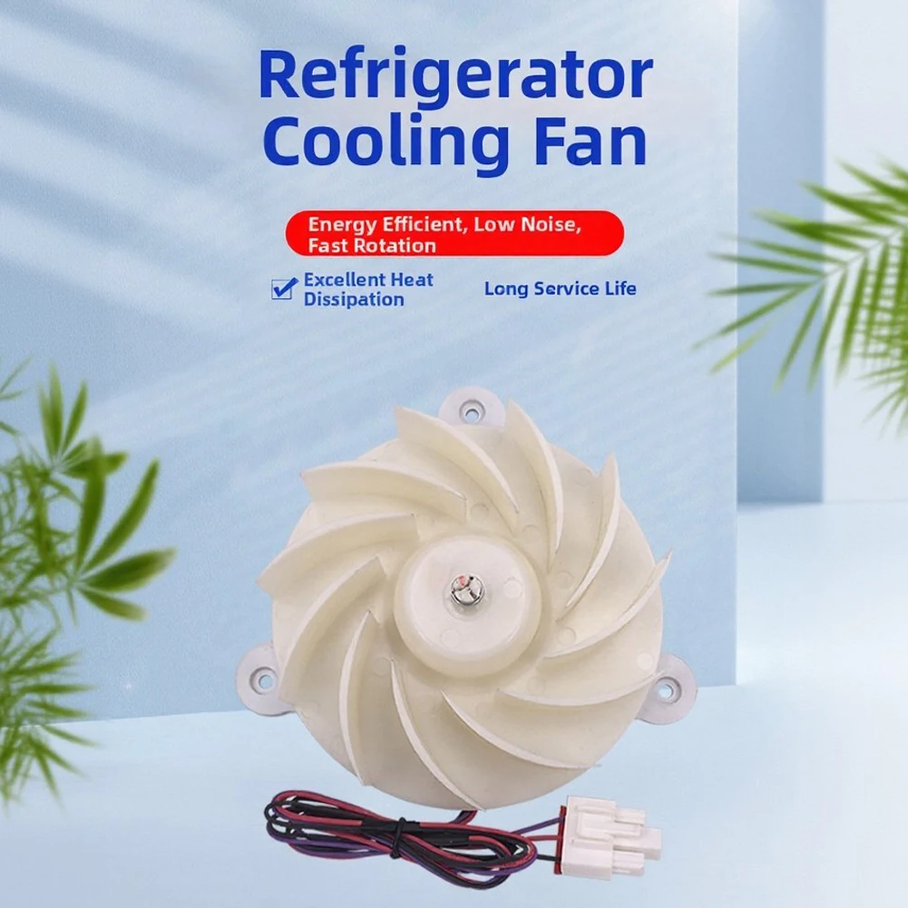 Refrigerator Cooling Fan 12V DC Motor for Enhanced Air Movement and Reliable Performance in Standard Refrigeration Setups