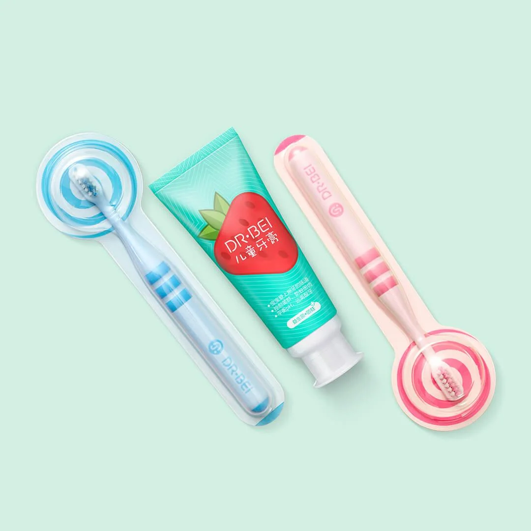 Dr. Bei Probiotische Anti-Holte Kindertandpasta Meerdere Smaken Aardbei 2-13 Jaar Kindertandpasta 60G