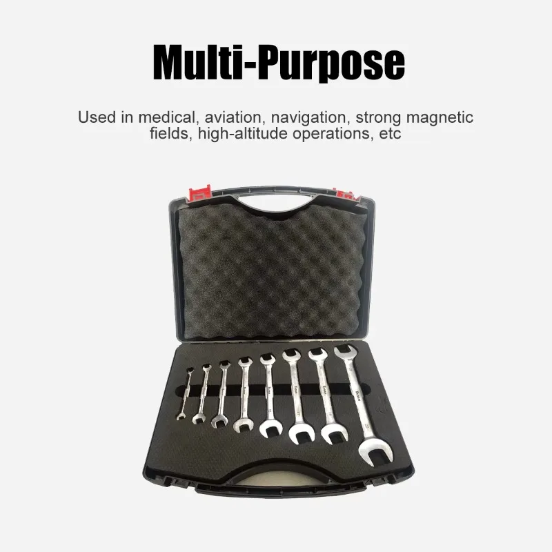 T1205 أدوات التيتانيوم 8 قطعة مجموعة عالية الدقة سبائك التيتانيوم مقاومة للتآكل