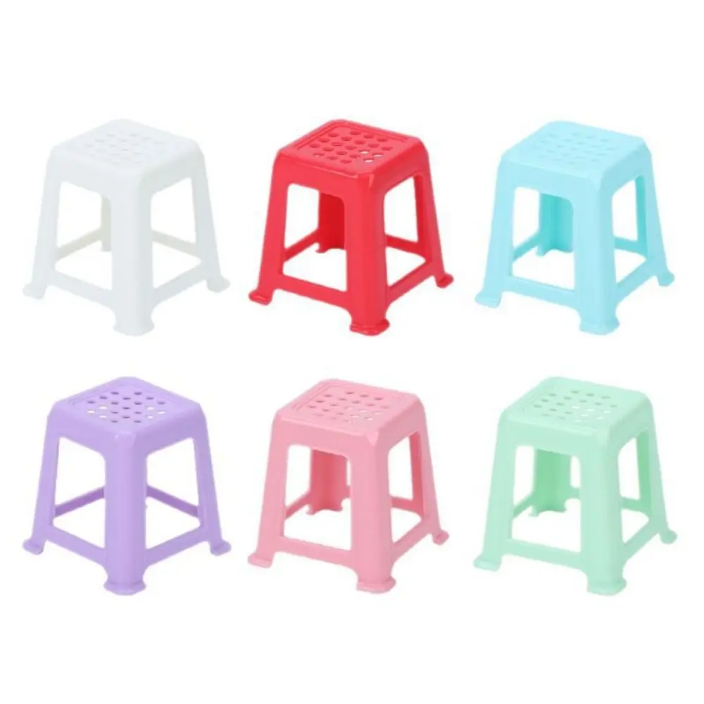 Multicolors Chinese Mahjong Pocket Table Set 1:12 PP/PLA Dollhouse Furniture Chairs Play Miniature Things