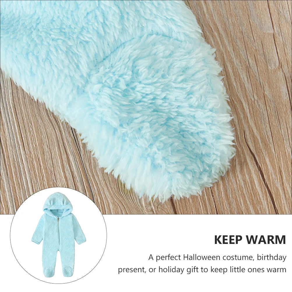 

Winter Baby Hooded Romper Newborn Infant Toddler Boys Girls Warm Cotton Jumpsuit Comfortable Soft Winter Bodysuit