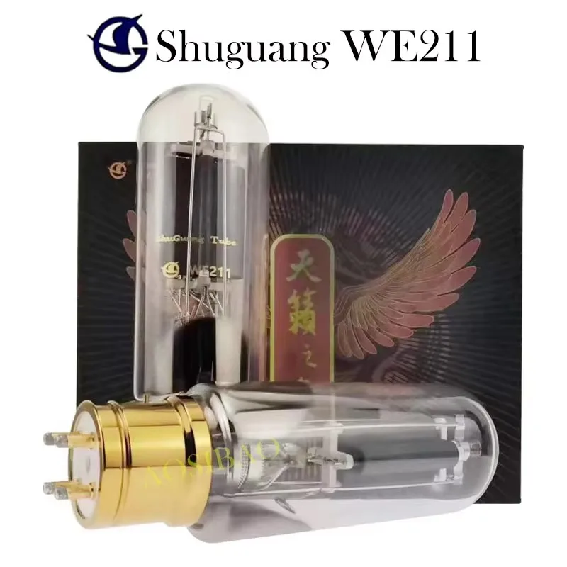 SHUGUANG WE211 211 สูญญากาศวาล์วเสียงแทนที่ A211 KR211 211T 211DG 211 หลอดอิเล็กทรอนิกส์สําหรับเครื่องขยายเสียง Precision Match