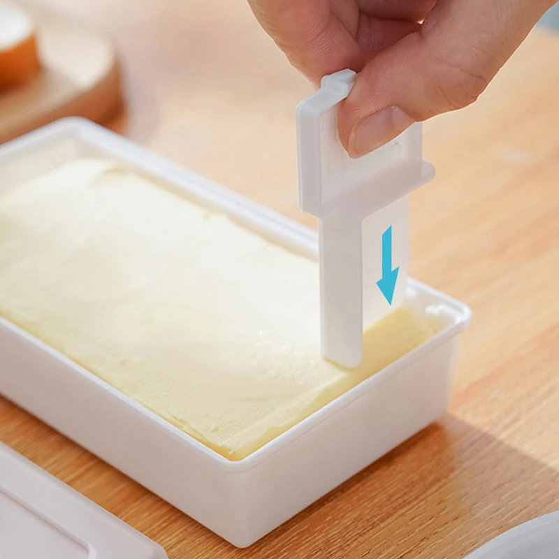 

Butter Dish With Cover Butter Fresh-keeping Box With Cutter Slicer Countertop Butter Box For Refrigerator Storage Home