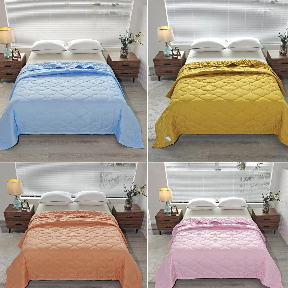 

1PC Comforter Cute Washable Printed Summer Quilt Soft Comfortable Thin Blanket/Air-Conditioning Quilt/ Machine Washable 여름이불