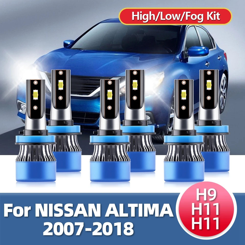 

LSlight лампа для передних фар, дневная противотуманная фара, 12 В, CSP 2007 лм для Nissan Altima 2008, 2009, 2010, 2011, 2012, 2013, 2014, 2016, 2015, 2017, 2018,