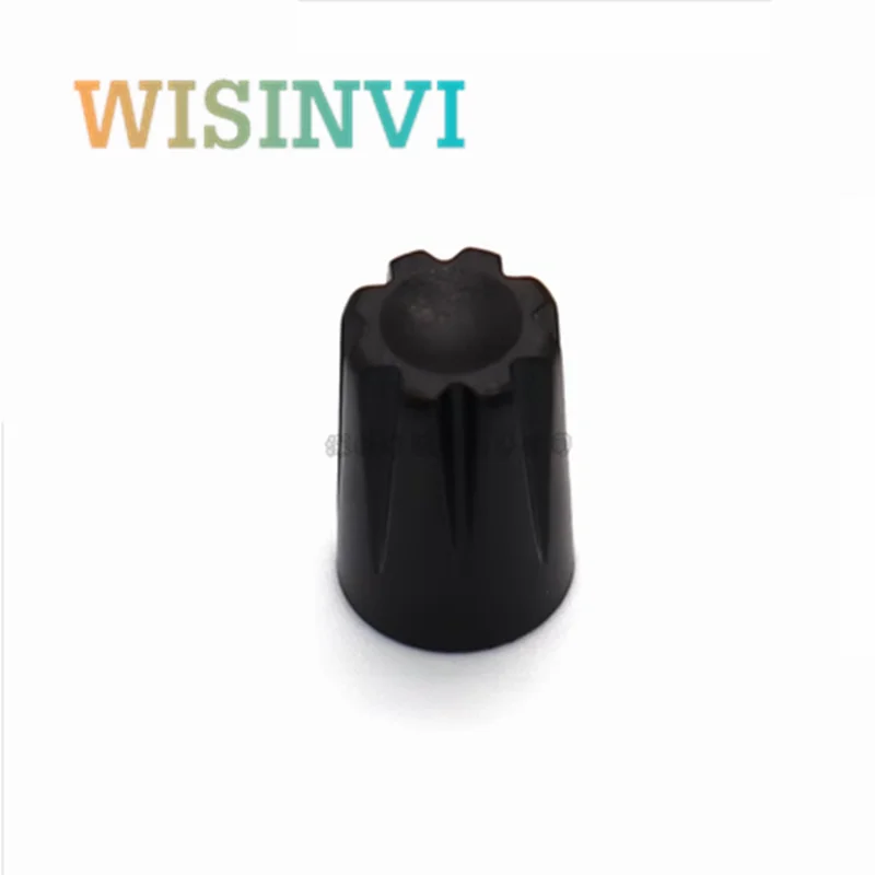 10PCS Plastic Knob Cap Diameter 12mm Height 18mm Potentiometer Encoder Knob Without Indication Mark D Inner Hole 6MM