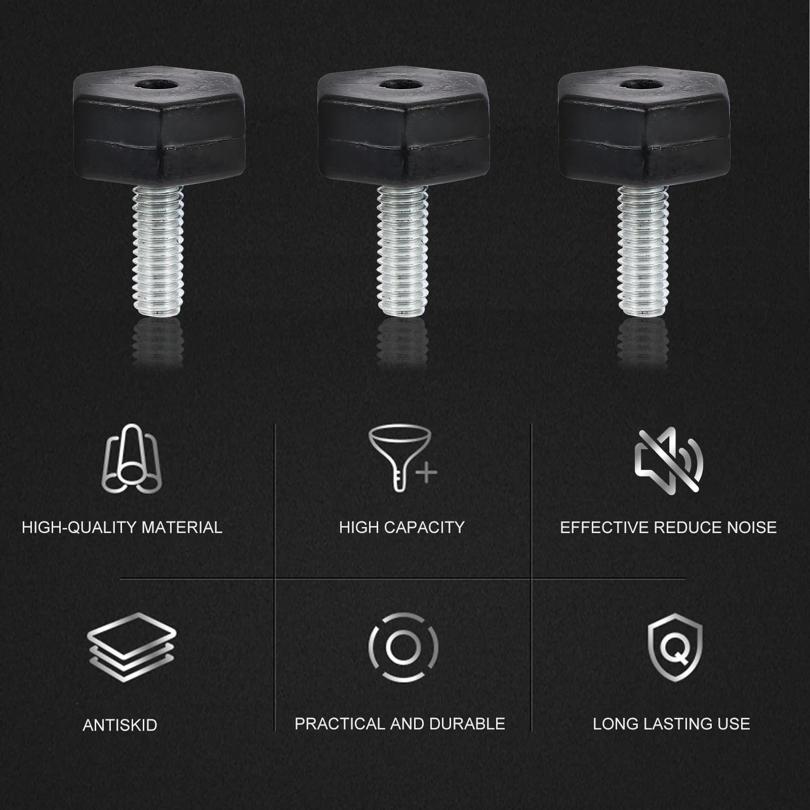 20 قطعة أقدام أثاث قابلة للتعديل مستوي سميكة تحمل حافظات الأرضية لكرسي الخزانة أريكة طاولة القهوة المضادة للانزلاق