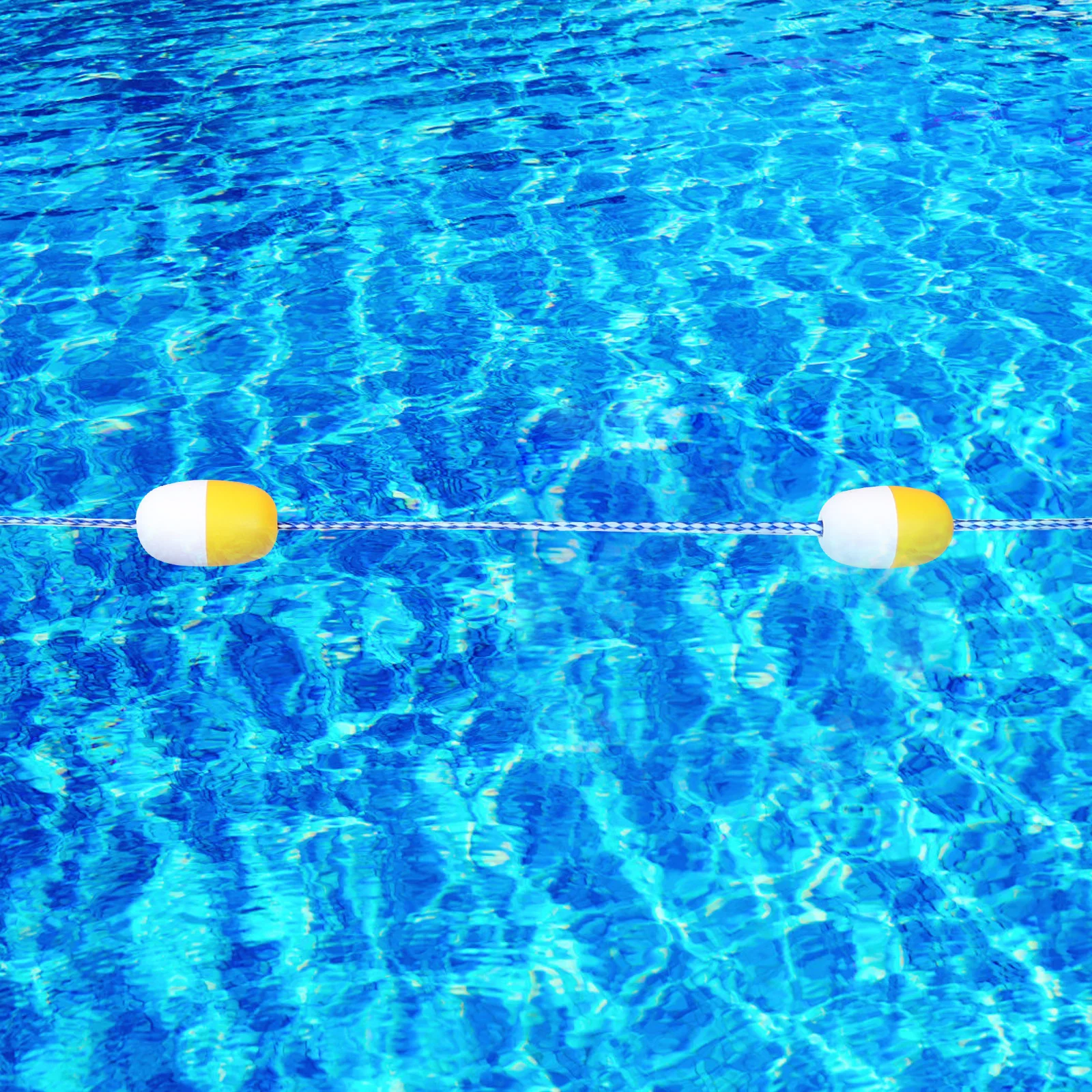 

Pool Divider Rope with High Visibility Float Balls 25M Long Spiral Buoy Line for Competitive Swimming and Water Safety Use