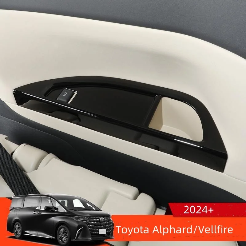 

For Toyota Alphard/Vellfire 40 Series 2023-2024 Third Drain Cup Frame Interior Trim Accessories Carbon Fiber