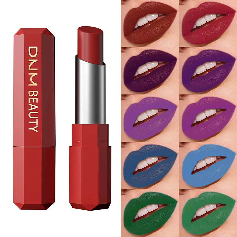 Szminka w kolorze jagodowej czerwieni z brokatem, błyszczący metaliczny długotrwały błyszczyk do ust, kosmetyk do makijażu ust dla kobiet i dziewcząt, prezent upiększający.