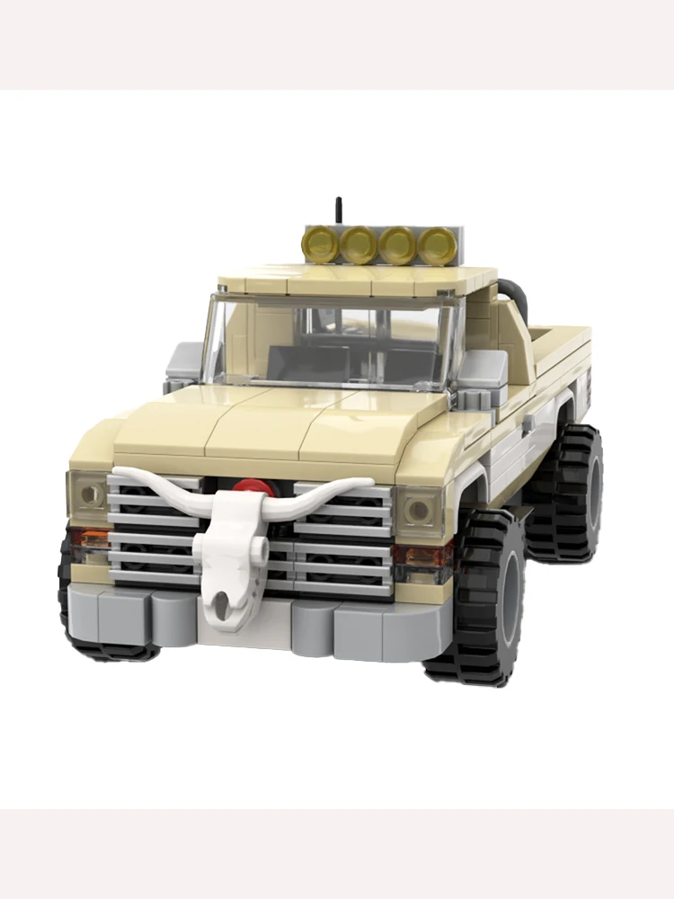 

Строительные блоки для сборки мелких частиц MOC-160468 348 шт., строительная игрушечная машина, автомобиль, старая модель грузовика, подарок