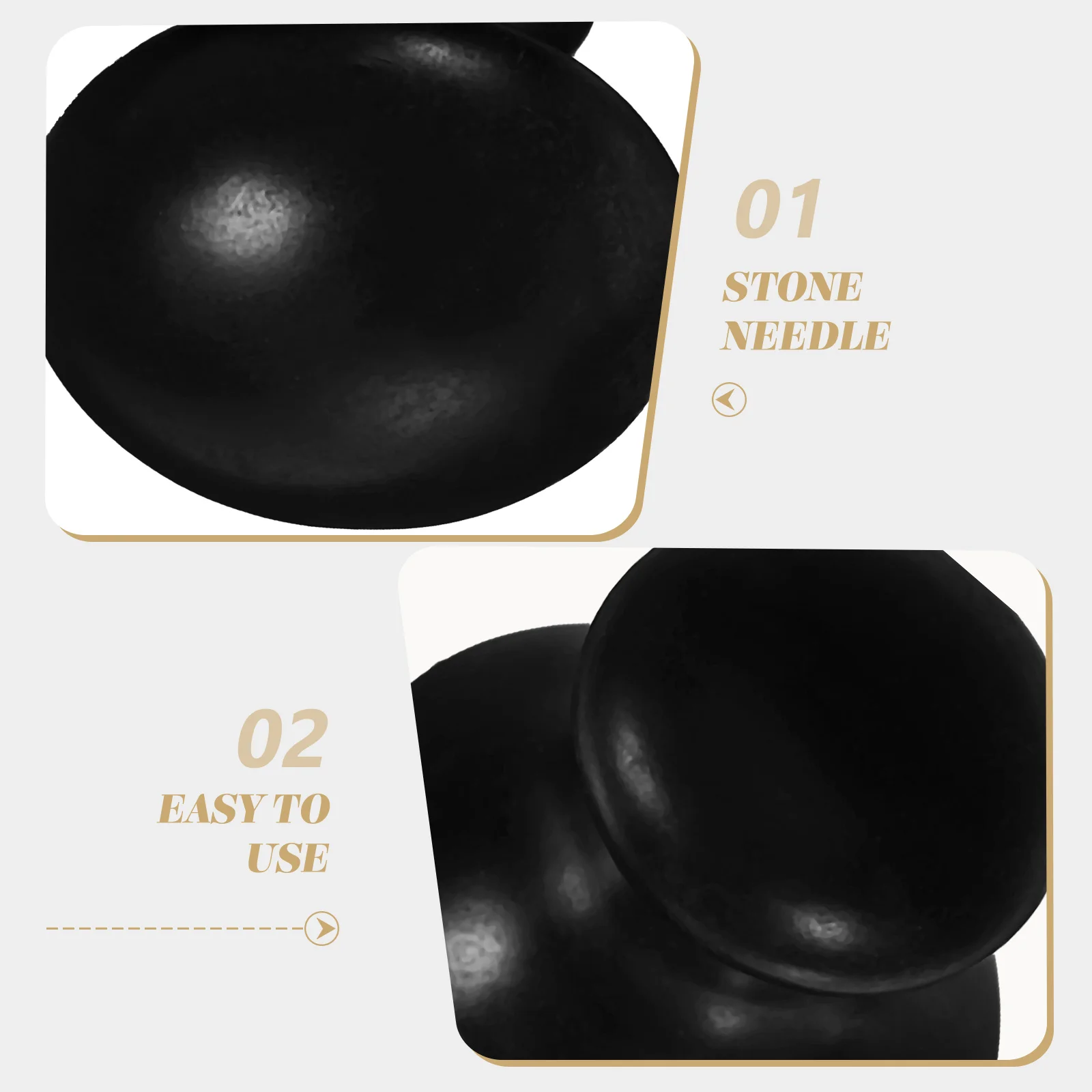 

2 pcs Mushroom Shaped Massage Stones For Spa Adult Relief Smooth Texture Relaxation Tool For Men Women Home Use Back Massager